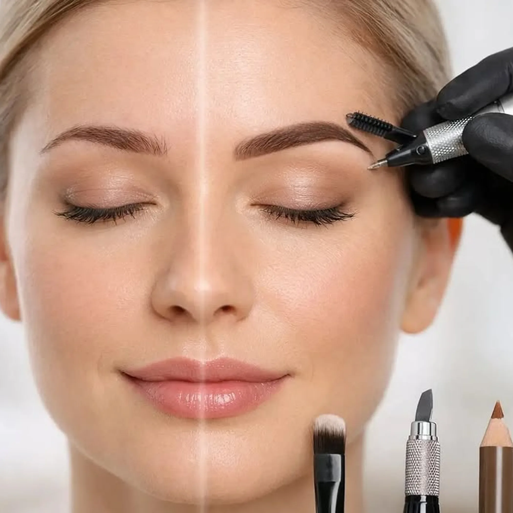 brow tattooing procedure